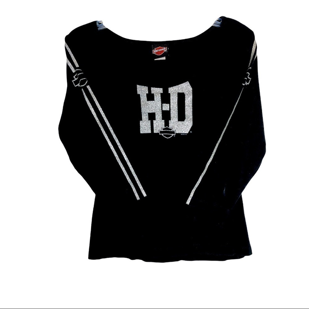 ❤️‼️🎸💃🏼 Harley Davidson Three Quarter Length T-Shirt 💯🔥🎸❤️‼️